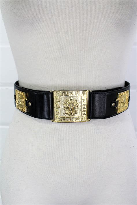 versace lion belt replica|designer belt rep.